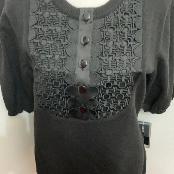 NWT Nygard Elegant Black Sweater Size Petite Large 14/16 - Picture 7 of 14